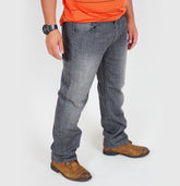 Mens The Original Ben Sherman DMA614HE Washed Black Straight Leg Jeans Trousers